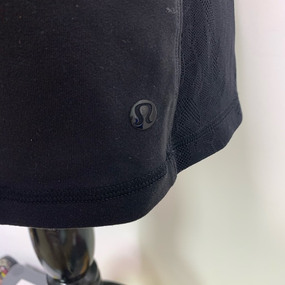 Lululemon Cool Racerback Tank Top Black Lace B192 - Picture 4 of 4